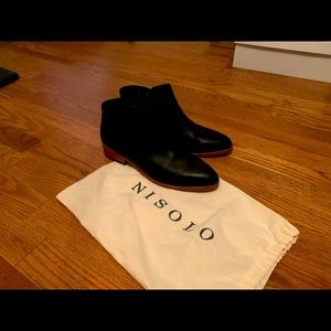Nisolo, Black, Booties, Ankle Boot, Size 8.5